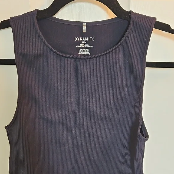 DYNAMITE Ribbed Bodysuit - Picture 2 of 2